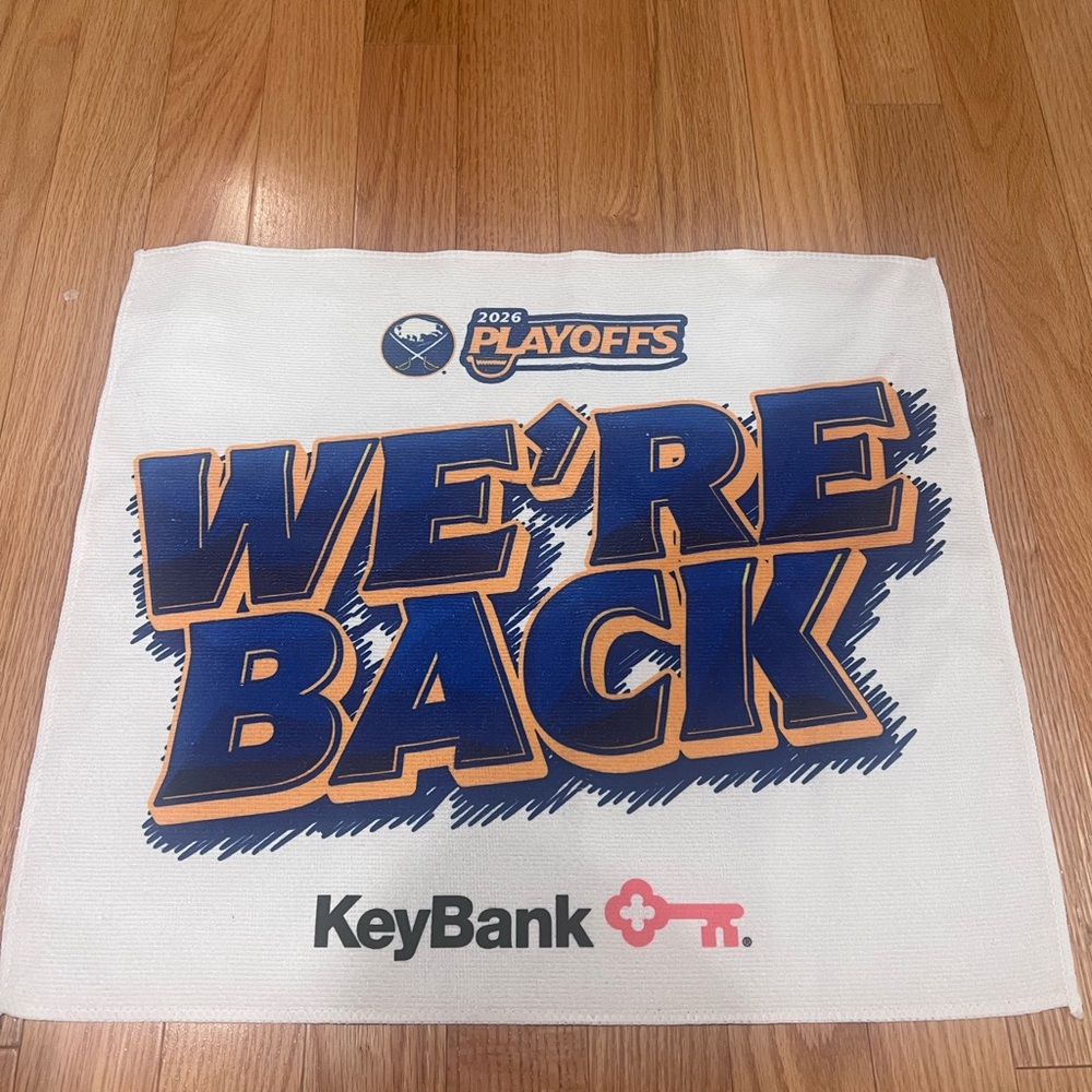 Buffalo Sabres 2026 Playoffs "We're Back" White Rally Towel